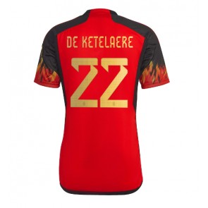 Belgien Charles De Ketelaere #22 Hjemmebanetrøje VM 2022 Kort ærmer
